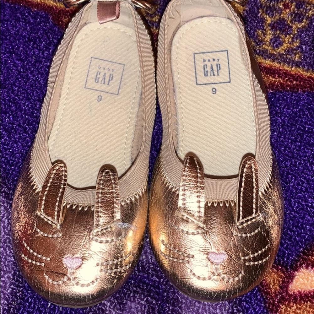 Gap Gold Bunny Flats